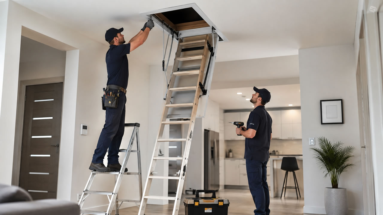 Instalação de escada de sótão: veja como pode ser simples